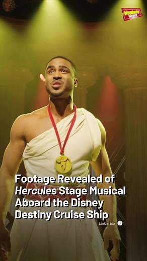 Watch a first look at the new Hercules musical adaptation aboard the Disney Destiny! See more from the @disneycruiselineofficial production at the link in our bio.