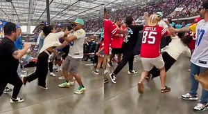 VIDEO: Female 49ers Fan Gets Punched In The Face By Male Rams Fan As Ugly Fight Breaks Out At SoFi Stadium