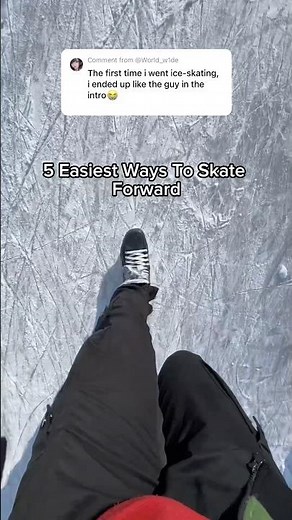 5 Easiest Ways To Skate Forward 🔥🥶 #iceskating #tips #holidays #shorts