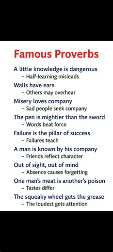 Famous Proverbs