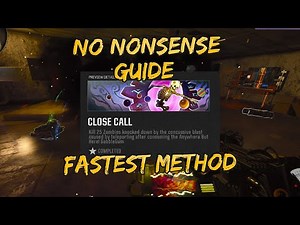 The Most Effective Way To Unlock The *CLOSE CALL* Calling Card! (BO6 ZOMBIES)