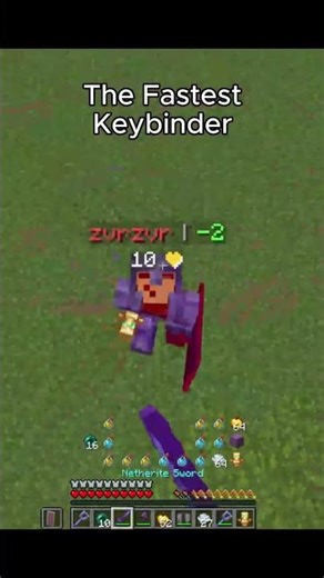 Fastest Keybinder in Minecraft ⚡ (Mace Lifesteal SMP PVP)