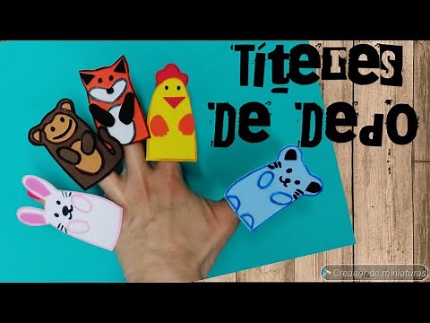 How to make finger puppets out of foam