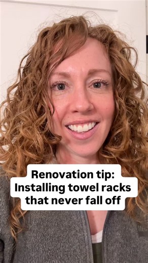 If you’re doing a major renovation or new build, plan exactly where you’re placing towel racks, shelves, TVs, and other wall/ceiling fixtures IN ADVANCE so that you can have the framers add blocking between the studs. This small step gives you incredible flexibility with installation and it means you will never have to deal with them falling off because you can connect them directly into wood (not a flimsy drywall plug). Renovation HQ has all the steps you need for planning a renovation like a p