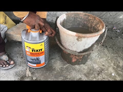 Waterproof concrete mix with dr fixit 301