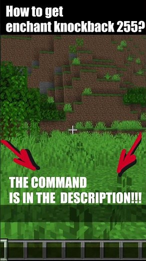How to get enchant knockback 255? #testgamer #minecraft #commandstutorial #commands