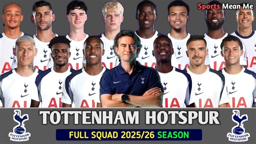 1K views · 75 reactions | Tottenham Hotspur squad for the 2025/26...