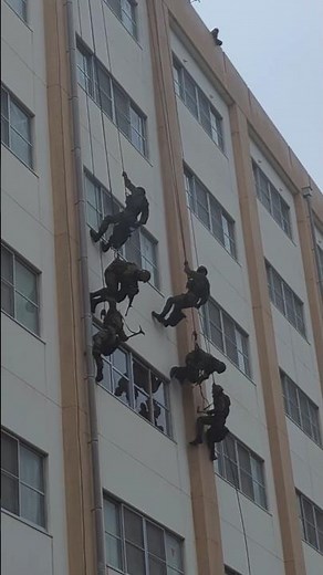 精強レンジャー隊員が窓ガラスを破って建物内へ突入！信太山駐屯地レンジャー訓練展示 dynamic entry by ranger through the window #自衛隊 #陸上自衛隊