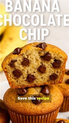 Ripe Bananas → Viral Treat in 26s! #BananaChocolateChip #QuickBakes #Shorts