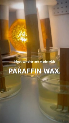 Most candles are made with paraffin wax. 🕯️