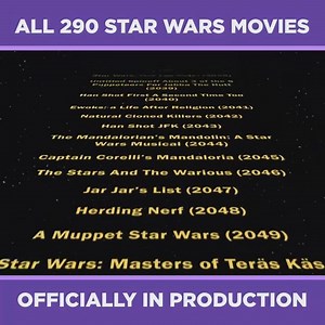 93K views · 321 reactions | There's a LOT of Star Wars movies being made right now and it's hard to keep track. Here's all 290 that are currently in production. Read the full list: hardtim.es/starwars | Hard Drive | Facebook