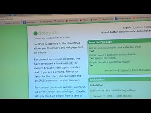 How to create an ebook from any web page - tutorial by geoffmobile