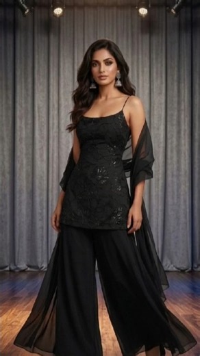 Desi Black Outfit ✨ #explore #explorepage #viral #black #shorts #trending #trendingshorts