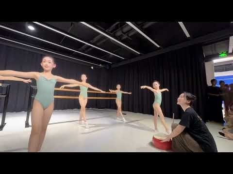 Dance Student Flexibility Training taking a dance class.No2