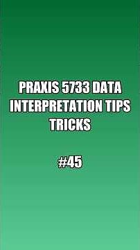 Praxis 5733 Data Interpretation Tips & Tricks 📊 Solve Graphs Fast! #Praxis5733 #MathPrep #praxistipp