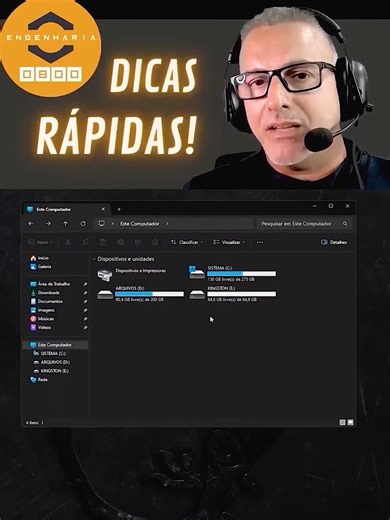 Identificando drive falso! #windows #dicas #tutorial #gaming #tecnologia #tiktok #fps #boost #virall #hack #engenharia0800 #ia #inteligenciaartificial