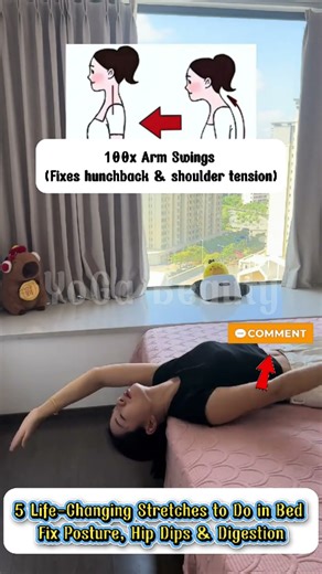 5 Life-Changing Stretches to Do in Bed | Fix Posture, Hip Dips & Digestion