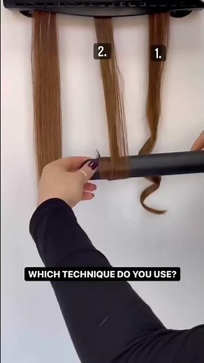 How to curl your hair with a hair straightener. Hair curls with flat iron.