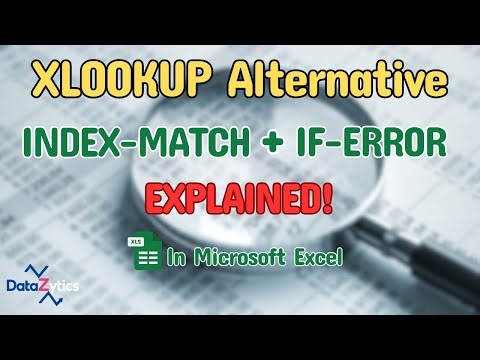 Don’t Have XLOOKUP? Try INDEX MATCH + IFERROR (Step-by-Step Explained)