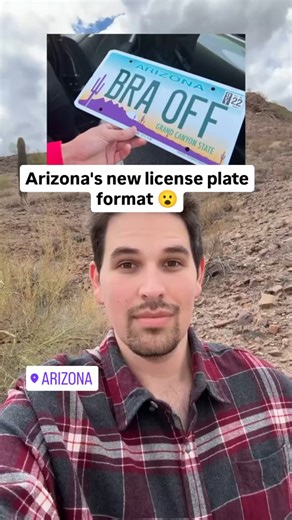 Arizonagram - AZ • Memes • Drama • Places on Instagram: "Eventually someone is gonna get some even better ones 😂 here's more info: Remix credit @licenseplatetok Arizona’s license plates recently changed from sequential to randomized formats to expand options and prevent confusion. The old system followed predictable patterns (like ABC1234), but with the state’s growth and the rising demand for specialty plates, ADOT introduced a randomized system that avoids using the letters I, O, Q, and U bec