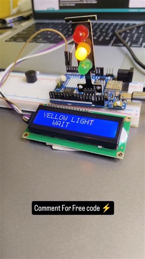 Mani's Projects Lab on Instagram: "Traffic signal project #arduino #iotprojects"