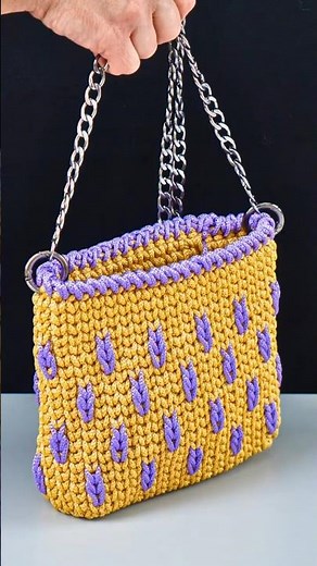 Easy Tunisian Crochet Bag Miarti🧶