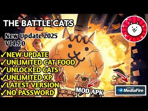 The Battle Cats MOD APK Unlimited Money, XP, Cat Food Version 14.7.0