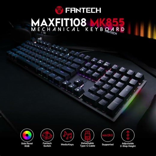 Fantech Maxfit108 Gaming RGB Mechanical Keyboar #ahmedabad