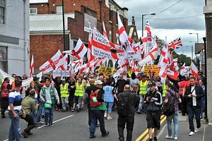 IN PICTURES and VIDEO: Nine arrests as EDL protesters descend on Walsall