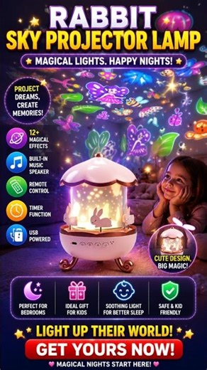 This Rabbit Projector Lamp is PURE MAGIC 😍✨ #shorts