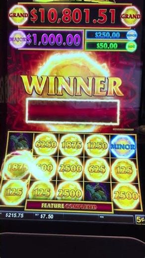 Big win on a $7.50 bet #slot #casino #slotmachine #bigwin # jewelsofthedragon