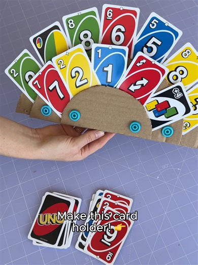 DIY Card Holder for Game Nights using Cardboard