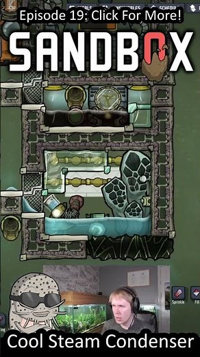 Cool Steam Vent Condenser In ONI! #oxygennotincluded #sandboxshowcase #gaming