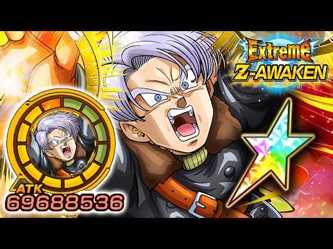 100% EZA PHY XENO TRUNKS LEVEL 10 LINKS SHOWCASE!! Dragon Ball Z Dokkan Battle