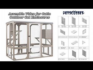 PET78 | Large Outdoor Cat Enclosure Step-by-Step Install