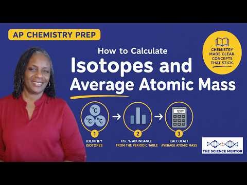 How to Calculate Isotopes and Average Atomic Mass | AP Chemistry Prep