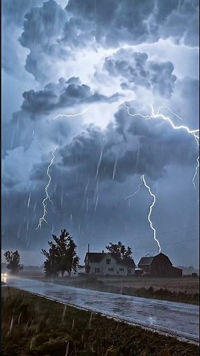 Heavy Rain And Thunderstorm Sound For Sleep #RainForSleep #Thunder
