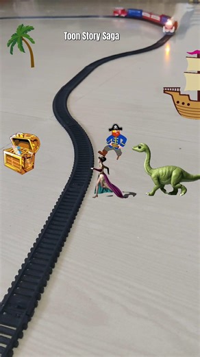 Pirate and Brachiosaurus 🦕 ⚓ | Dinosaur Cartoon 🦕 🦖