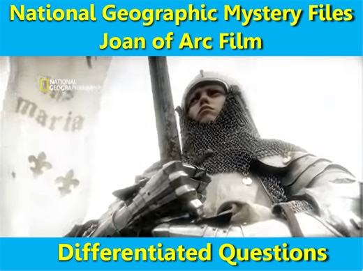 Joan of Arc video: differentiated questions | Teaching Resources