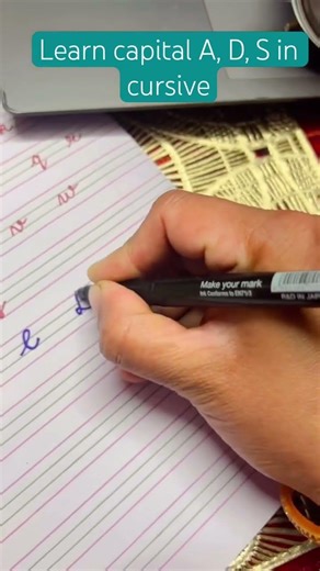 Are you ready for cursive lesson? #learncursivewithme#cursivecapitaldifficultletters#improvehandwrit