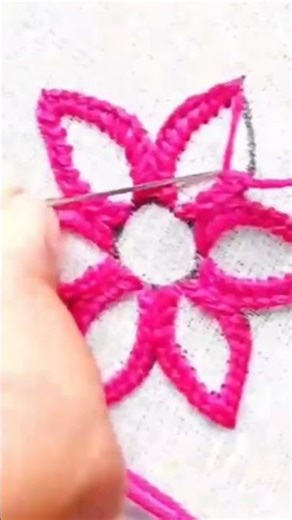 # make easy flower design for beginners 🪡✨