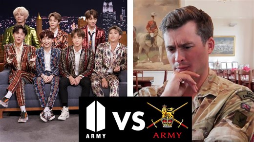 British Army major reacts to BTS: Surprised by the ARMY | K-pop meets military