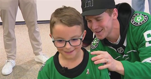 Young Dallas Stars fan with rare bone disease shows remarkable resilience