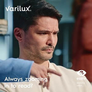 Always zooming to read? It’s time for a real upgrade. Varilux lenses give you sharp, natural vision—no need to squint, stretch, or zoom in. Learn more about Varilux: https://bityl.co/SwYD Ask your Eye Doctor about the 2nd pair offer: https://bityl.co/SwYE | Essilor