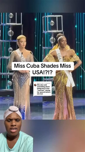 Some pageant fans say Miss Cuba threw shade at Miss USA during the “biggest failure” question 👀 In the Q&A clip, viewers felt parts of her answer were aimed at the eventual winner, sparking debate across pageant pages and fan reels about whether it was confidence or a microagression. This happened during the Miss International Queen Beauty Pageant, the largest beauty pageant for transgender women. #MissInternationalQueen #MissCuba #MissUSA #midorimonet #missinternationalqueenusa #beautypageant 