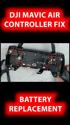DJI Mavic Air Controller Fix – Battery Replacement #Shorts #DJI #DJIMavicAir#DroneRepair #diy