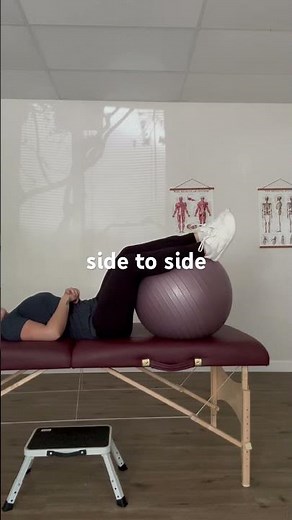 Lower trunk rotation on stability ball