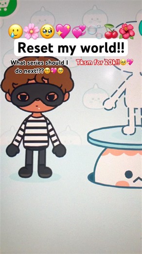 Reset my toca world!!🥹🥲💖🌺🌸💞🫧🍒🎀🧸 #tocaboca #shorts