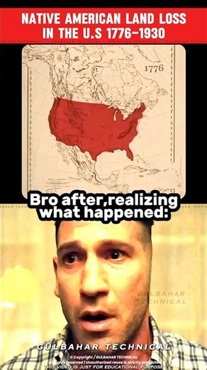 Bro After Learning U.S. History 💀 | Native American Land Loss