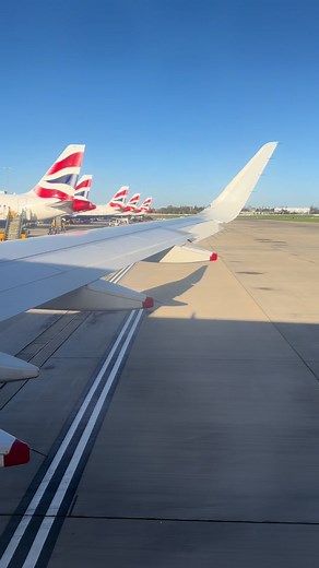 British Airways A320 Safety Briefing and Takeoff